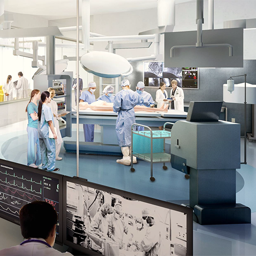 Conceptual Rendering of Surgery Simulation